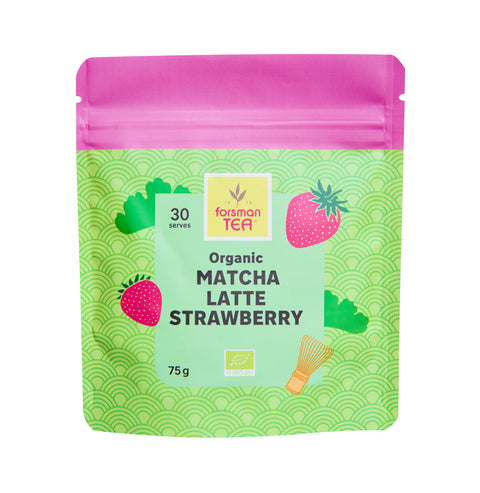 Forsman tee Mansikka Matcha Latte Mix 75g Luomu